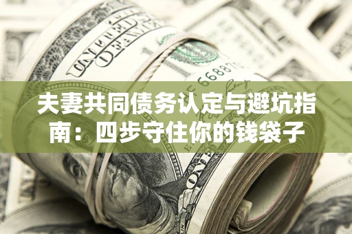 北京夫妻共同债务认定与避坑指南：四步守住你的钱袋子