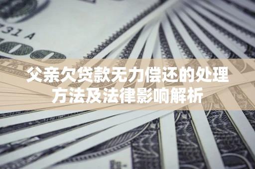 北京父亲欠贷款无力偿还的处理方法及法律影响解析