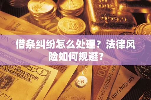 北京借条纠纷怎么处理？法律风险如何规避？